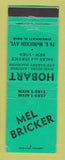 Matchbook Cover - Mel Bricker Hobart Food Store Appliance Cincinnati OH