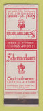 Matchbook Cover Schermerhorn's Coat of Arms Smoking Pipe Tobacco Chicago IL WEAR