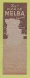 Matchbook Cover - Flor De Melba Cigars WORN BACK