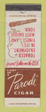 Matchbook Cover - Parodi Cigars Tobacco Scranton PA