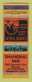 Matchbook Cover - Shanghai Inn Chicago IL Chinese Restaurant WEAR