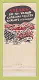 Matchbook Cover - George Diamond Steak House Chicago IL Acapulco 30 Strike