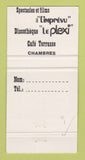 Matchbook Cover - L'Iroquois Montreal QC 30 Strike