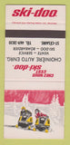 Matchbook Cover - Ski Doo Snowmobiles ST Cesaire QC Bombardier 30 Strike