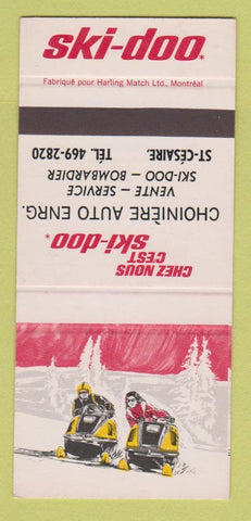 Matchbook Cover - Ski Doo Snowmobiles ST Cesaire QC Bombardier 30 Strike