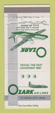 Matchbook Cover - Ozark Airlines 30 Strike