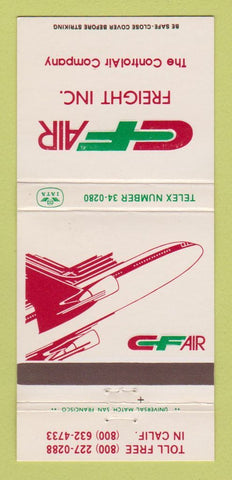 Matchbook Cover - CF Air Freight San Mateo CA 30 Strike