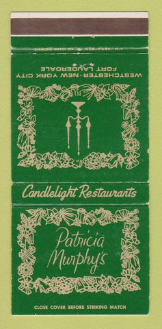 Matchbook Cover - Patrica Murphy's New York City Fort Lauderdale FL 30 Strike