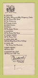Matchbook Cover - Eddie Mays Restaurant Portland Beaverton OR WEAR 30 Strike