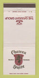 Matchbook Cover - Chateau Louise Burton Browe's Dundee IL 30 Strike
