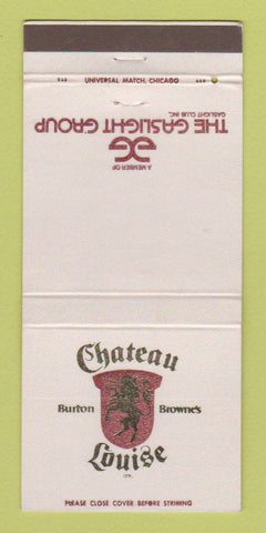 Matchbook Cover - Chateau Louise Burton Browe's Dundee IL 30 Strike