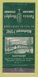 Matchbook Cover - Patrica Murphy's Restaurant Manhasset NY WEAR 30 Strike