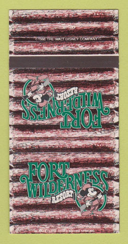 Matchbook Cover - Fort Wilderness Resort Disney Mickey Mouse 30 Strike