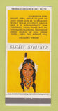 Matchbook Cover - Canadian Artists Indian Papoose 30 Strike