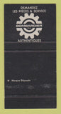 Matchbook Cover - Ski Doo Snowmobiles Boute En Train QC 30 Strike