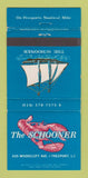 Matchbook Cover - The Schooner Freeport LI NY Restaurant lobster 30 Strike