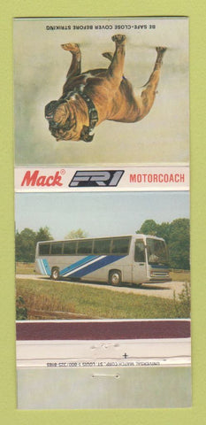 Matchbook Cover - Mack Trucks Bus 30 Strike
