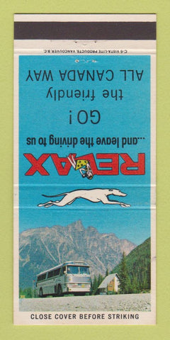 Matchbook Cover - Greyhound Bus Lines Canada 30 Strike