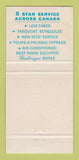 Matchbook Cover - Greyhound Bus Lines Canada 30 Strike