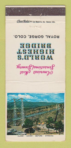 Matchbook Cover - Royal Gorge Colorado Bridge 30 Strike