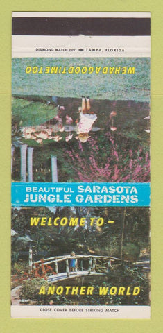 Matchbook Cover - Jungle Gardens Amusement Sarasota FL 30 Strike