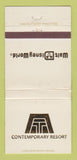 Matchbook Cover - Walt Disney World FL Contemporary Resort WEAR 30 Strike