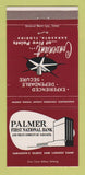 Matchbook Cover - Palmer National Bank and Trust Sarasota FL WEAR 30 Strike