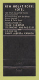 Matchbook Cover - Mount Royal Hotel Banff AB Gray Bus Lines 30 Strike