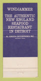 Matchbook Cover - Windjammer Restaurant Detroit MI Al Green 30 Strike