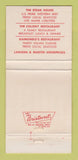 Matchbook Cover - The Steak House Myrtle Beach SC Colony 30 Strike