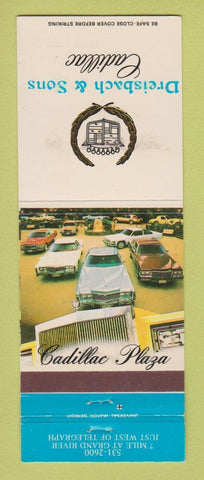 Matchbook Cover - Dreisbach Cadillac  Detroit MI