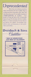 Matchbook Cover - Dreisbach Cadillac  Detroit MI