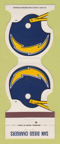 Matchbook Cover - San Diego Chargers Football Overnite Trucking 1985