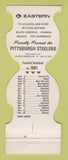 Matchbook Cover - Pittsburgh Steelers Football Eastern Airlines 1981