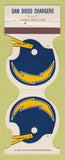 Matchbook Cover - San Diego Chargers Football 1982