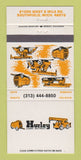 Matchbook Cover - Hurley Southfield MI Caterpillar? 30 Strike