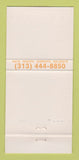 Matchbook Cover - Hurley Southfield MI Caterpillar? 30 Strike