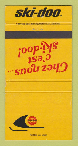 Matchbook Cover - Ski Doo Snowmobiles NO DEALER 30 Strike