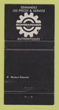 Matchbook Cover - Ski Doo Snowmobiles NO DEALER 30 Strike