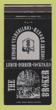 Matchbook Cover - The Broker Restaurant Denver Colorado Wheatridge 30 Strike