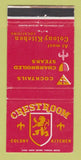 Matchbook Cover - Crest Room Colony Kitchen Corona Ventura CA WEAR 30 Strike