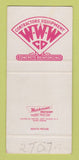 Matchbook Cover - Wilson Weesner Wilkinson Contractors 30 Strike