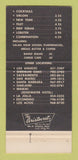 Matchbook Cover - Chuck's Steak House Sherman Oaks CA Los Angeles 30 Strike