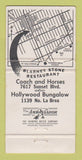 Matchbook Cover - Blarney Stone Restaurant Hollywood CA Los Angeles 30 Strike