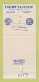 Matchbook Cover - Furlow Laughlin Tractors Baton Rouge New Orleans LA 30 Strike
