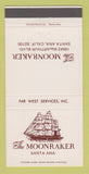 Matchbook Cover - Moonraker Restaurant Santa Ana CA 30 Strike
