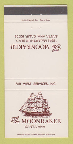 Matchbook Cover - Moonraker Restaurant Santa Ana CA 30 Strike