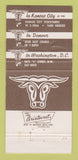 Matchbook Cover - Golden Ox Steaks 30 Strike