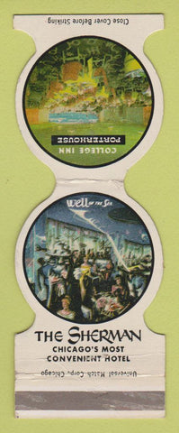 Matchbook Cover - Sherman Hotel Chicago IL Jewelite WEAR