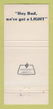 Matchbook Cover - Bud Light Budweiser Beer 30 Strike